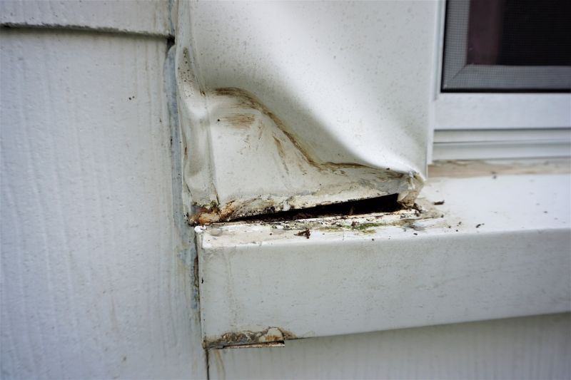 Damaged Window Frame Before Repair